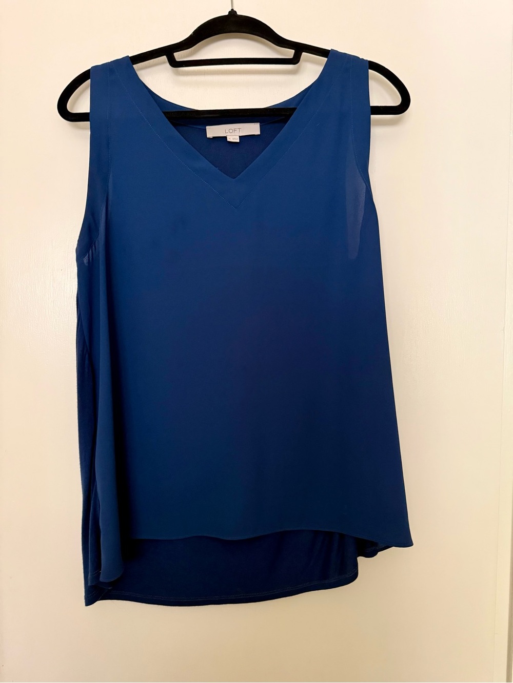 Loft mixed media v-neck tank
